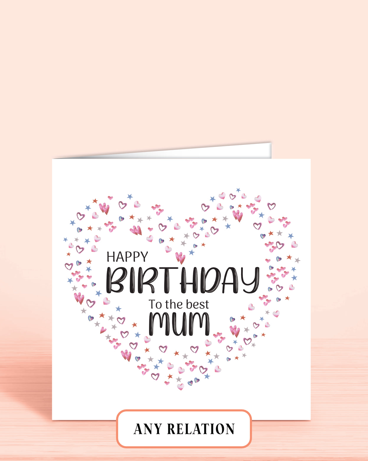 All the Hearts Birthday Card, Mum, Mam, Mom