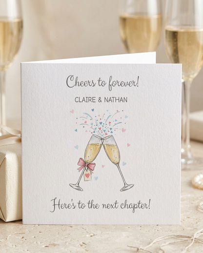 Styled photo of anniversary card using AI generated image