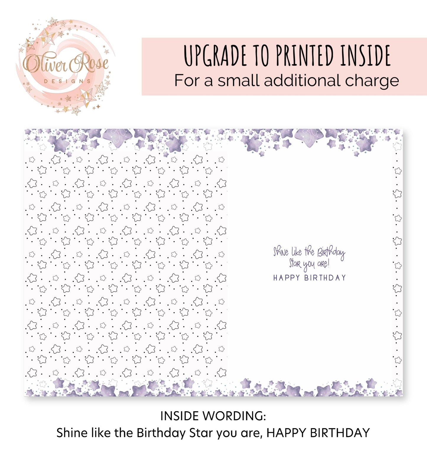 Monogram Personalised Birthday Card