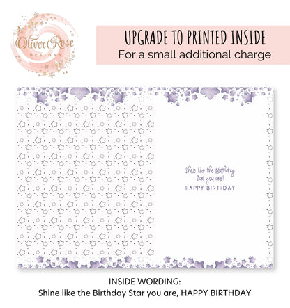 Monogram Personalised Birthday Card