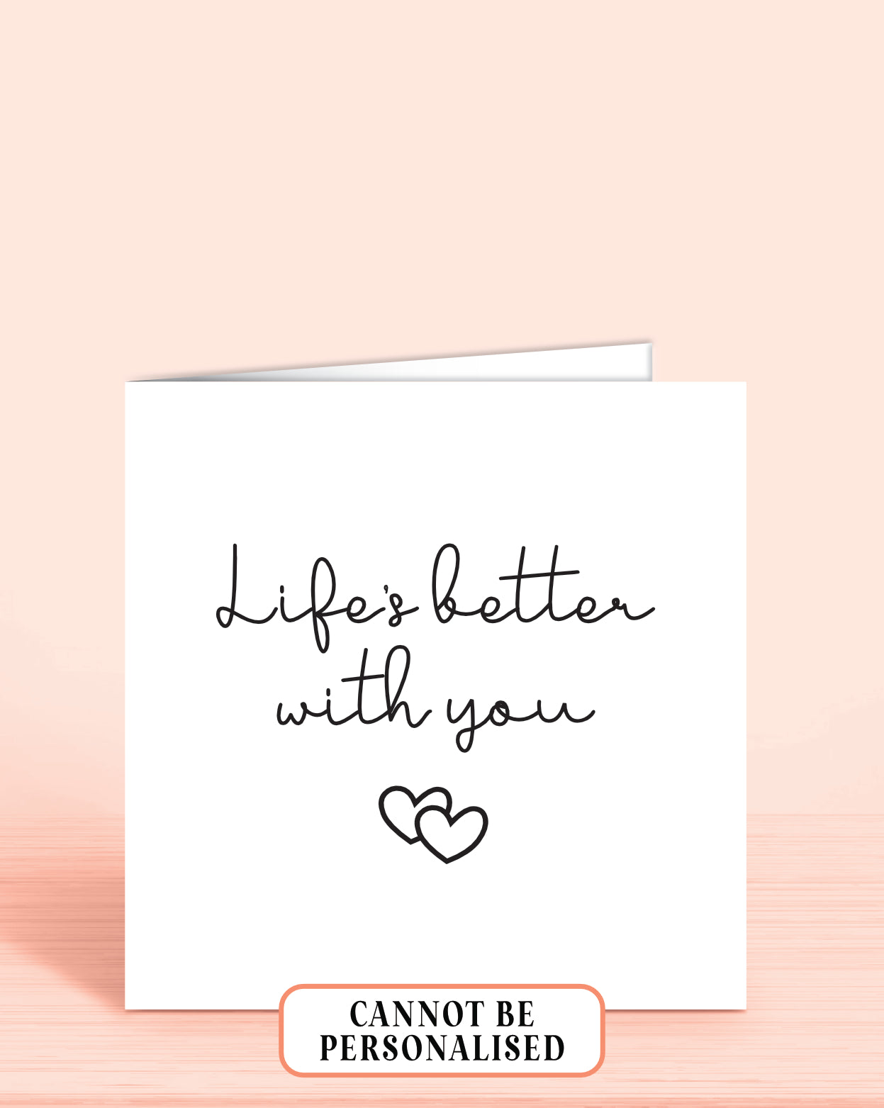 Anniversary Card for Husband or Wife - Life's better with you