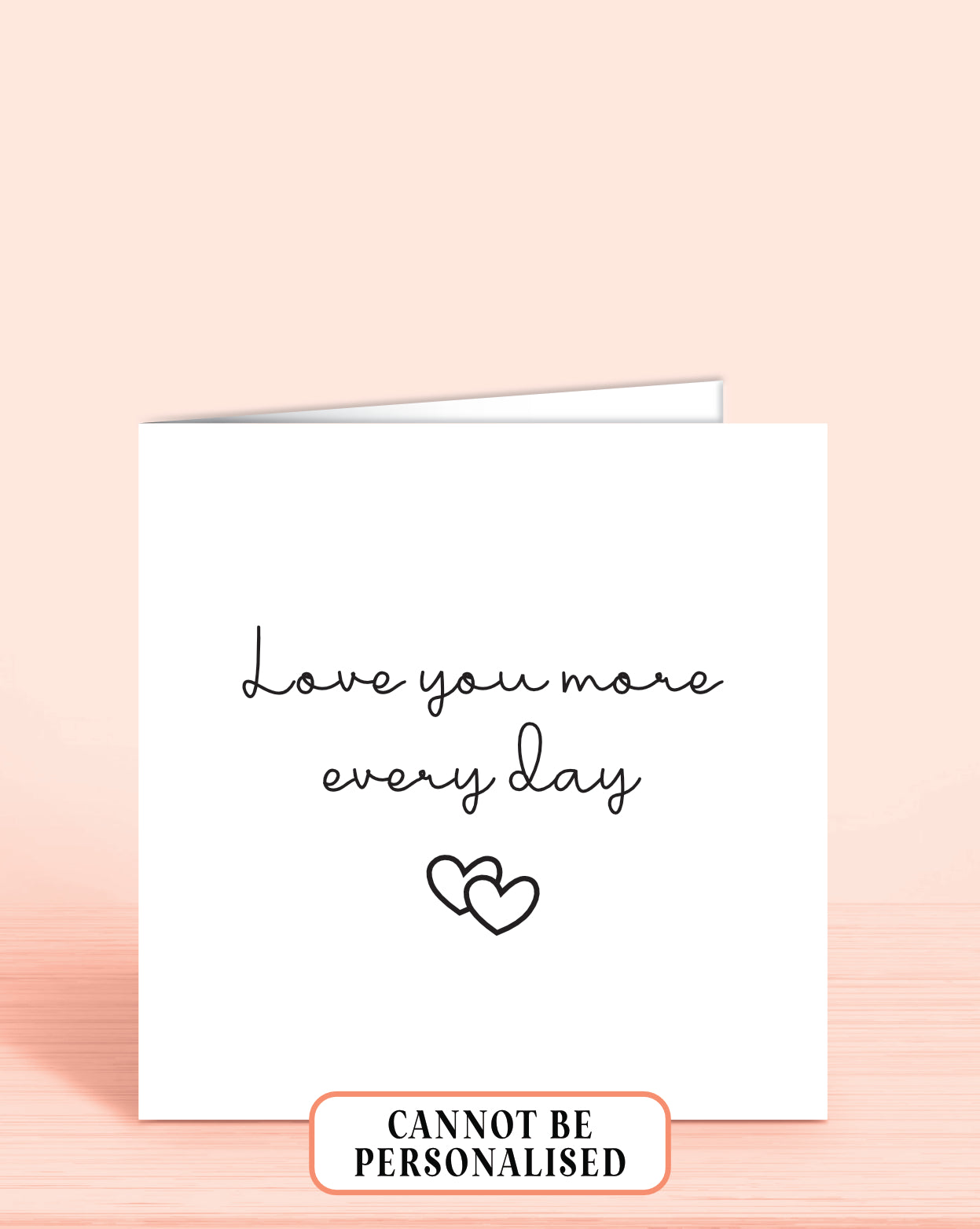 Anniversary Card for Husband or Wife - Love you more every day