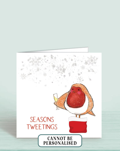 Jolly Robin Christmas Card | Seasons Tweetings | Oliver Rose Designs