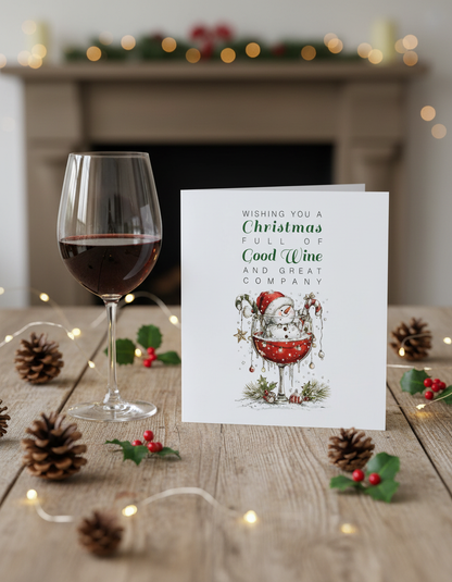 Festive lifestyle image of snowman christmas card on table | Oliver Rose Designs