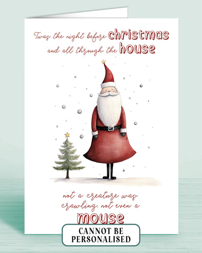 Whimsical Santa Fun Christmas Card Pack of 12, Designs, picture shows: 8 of 12 | Oliver Rose Designs