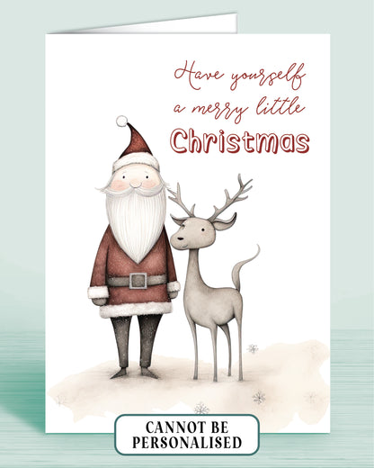 Whimsical Santa Fun Christmas Card Pack of 12, Designs, picture shows: 11 of 12 | Oliver Rose Designs