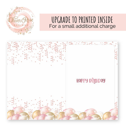 upgrade birthday card insert printed inside bdaypink